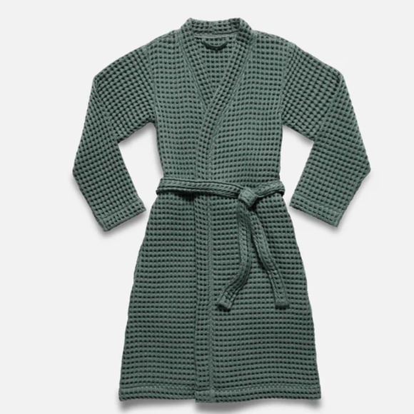 Dreamweave Waffle Robe in Botanical Green, XL - Picture 2 of 9
